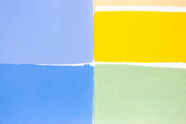 istock Mexico: Colorful Pastel Wall with Blue, Yellow, Green 2044021588