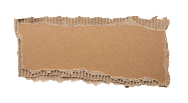 istock Brown Cardboard paper piece isolated on white background 2044062696