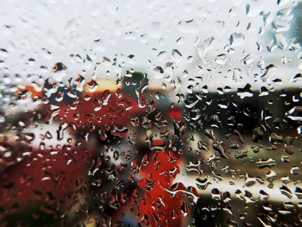 istock Water droplets on the window pane due to rain 2044269506