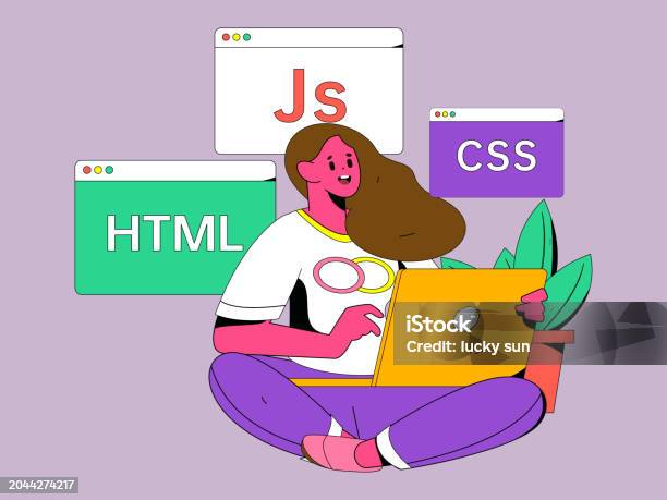 Programming Character Design Programming Teaching Development Flat Character Vector Concept ...