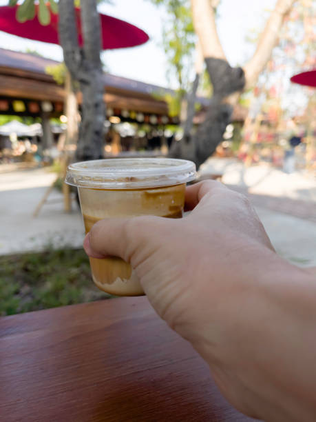istock Dirty coffee cup or espresso coffee with milk 2044282026