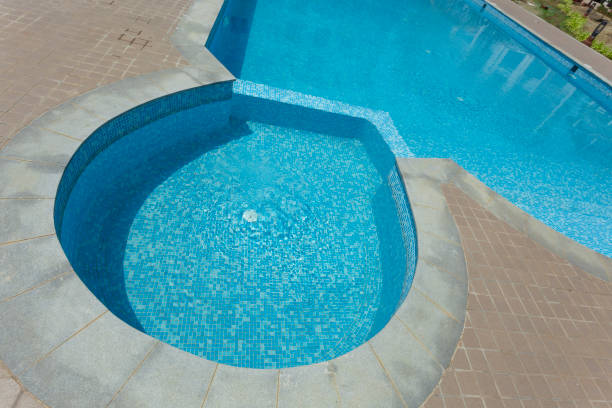 istock Blue pool at the hotel 2044360359