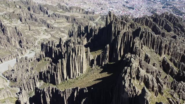 Unique landscape on outskirts of La Paz, Bolivia, Valle de las Animas