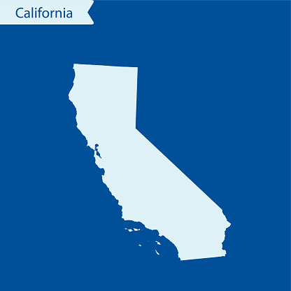 vector of the California map