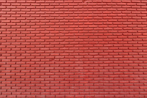 Brick wall. Old red brick wall texture as background.