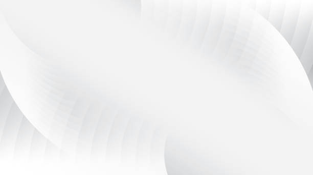 istock Abstract  white and gray color, modern design stripes background with geometric round shape. Vector illustration. 2044732103