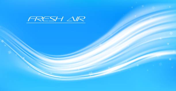 luồng không khí trong lành hoặc sóng gió lạnh với những bông tuyết - làm sạch hoạt động di chuyển bức ảnh hình minh họa sẵn có