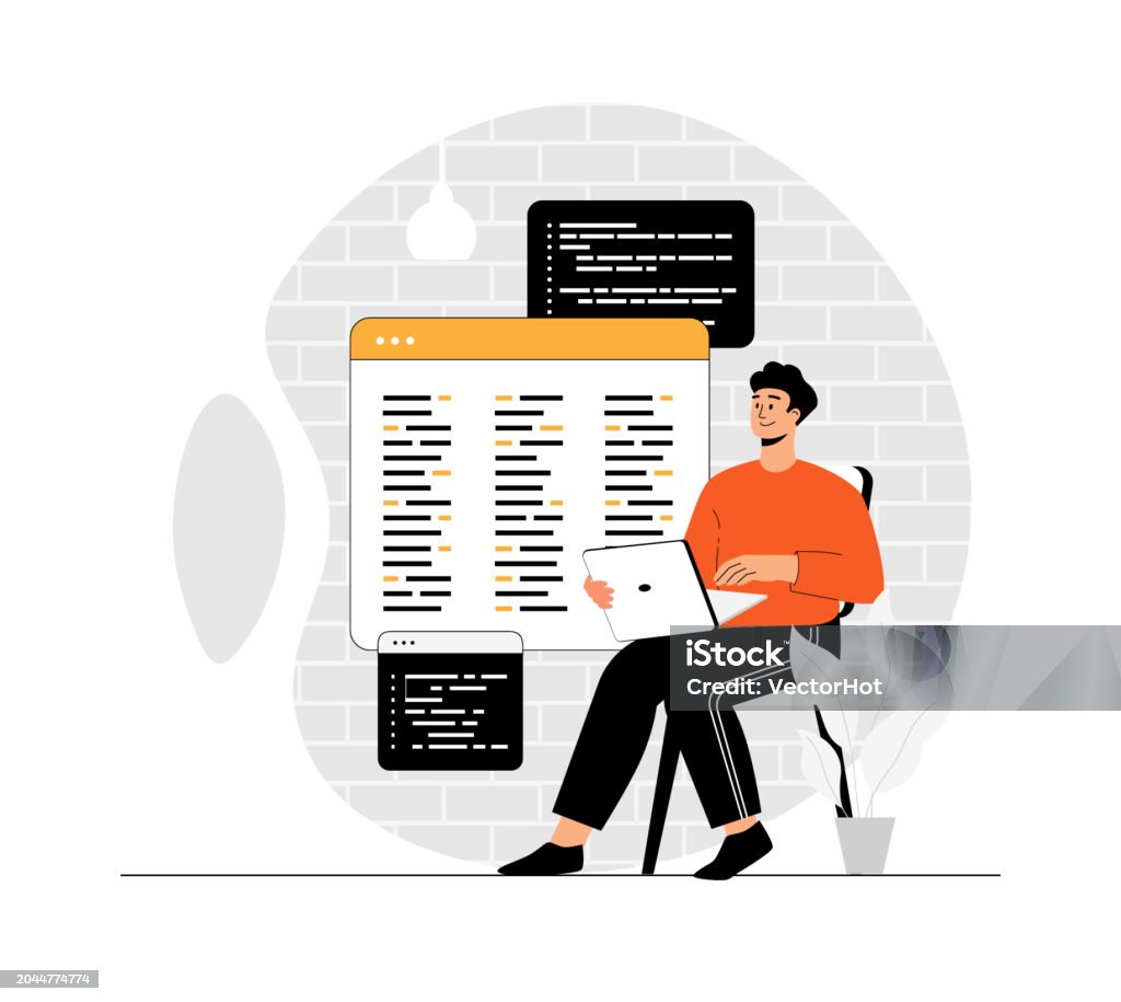Backend Development Coding And Programming Programmer And Engineering ...