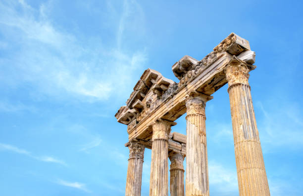 An ancient city of Sagalassos in Burdur.  Bergama, Cultures, Monuments, Archaeology, Architectural Column.