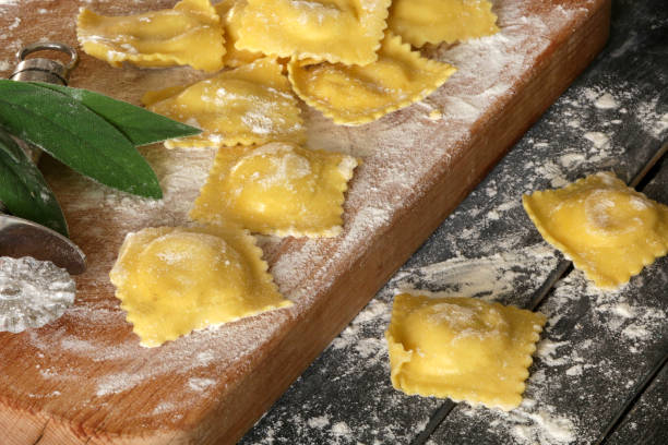 istock Homemade ravioli pasta. 2044791817