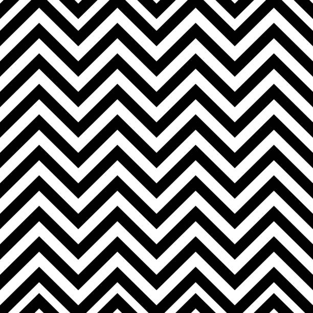 Abstract geometric pattern with lines. Modern black and white texture. Vector background Background, Abstract, Geometric pattern, Line, Black, Stripe, White, Zebra zigzag stock illustrations