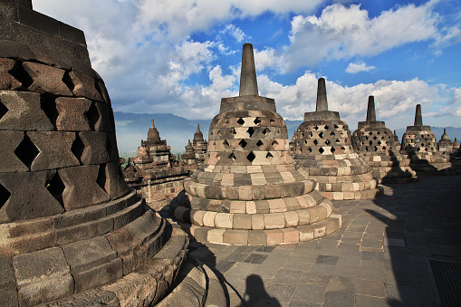 Borobudur, the great Buddhist temple in Indonesia