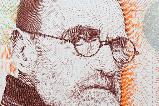 Pedro Figari a closeup portrait from Uruguayan money - Peso