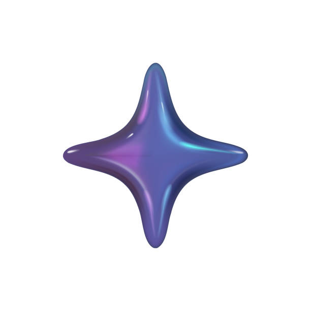 istock 3d y2k Chrome holographic glossy element. Abstract shape chrome metal render. Y2K form shiny holo light. Vector illustration 3d render. 2044871216