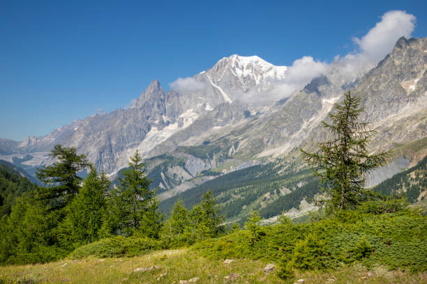 istock The Mont Blanc massif from Val Ferret valley in Italy. 2044909626