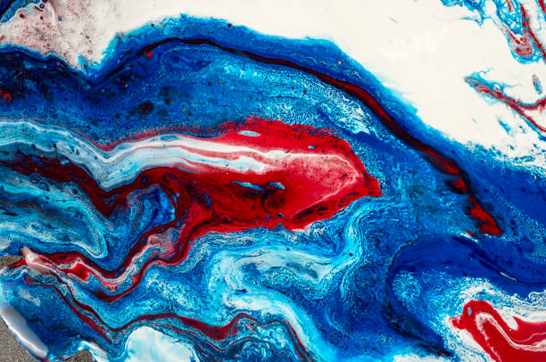 istock Luxury marble wallpaper created with pouring inks together 2044953314