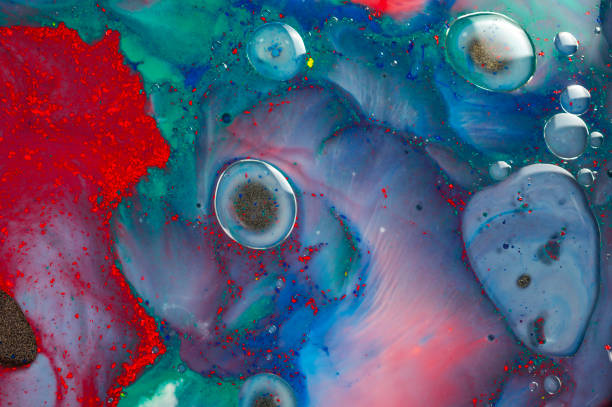 istock Colorful marble design with dots creating abstract luxury wallpaper 2044953332