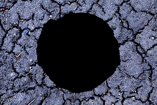 Black Hole in the Natural Ground closeup