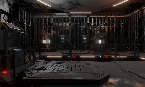 istock View of laboratory research control room science fiction 2045031907