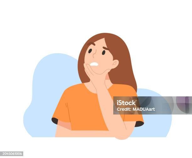 Simple Curious Expression Thoughtful Woman Making Curious Face Expression Isolated On White ...