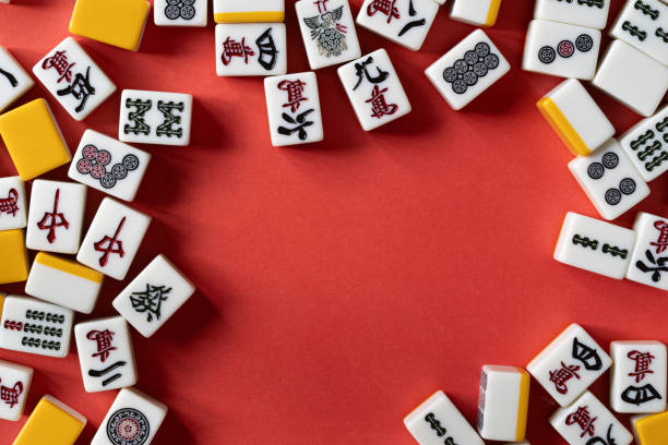 istock mahjong tiles on red background 2045064763