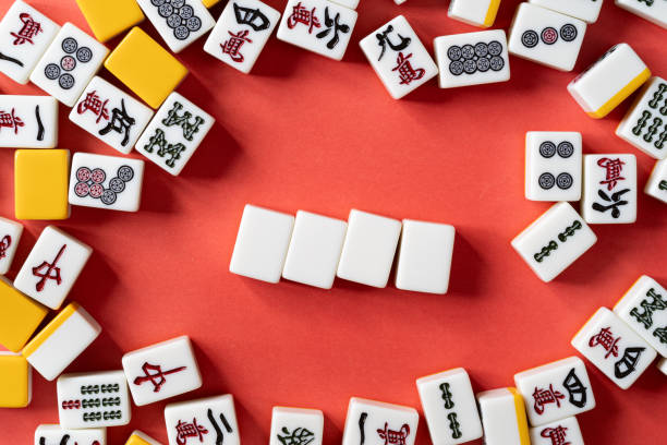istock mahjong tiles on red background 2045065278