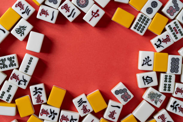 istock mahjong tiles on red background 2045065298