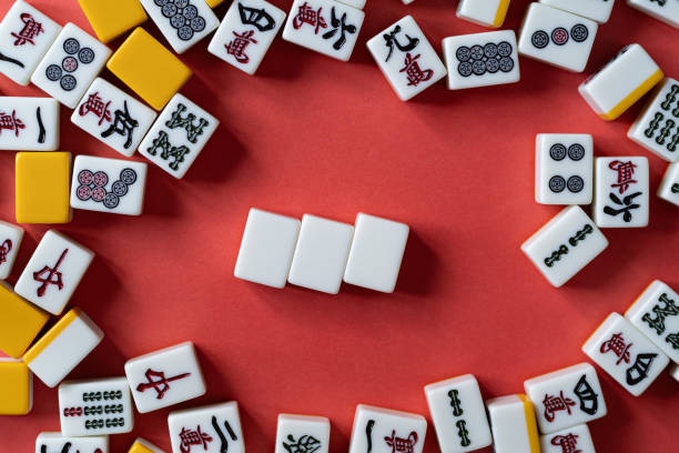 istock mahjong tiles on red background 2045065808