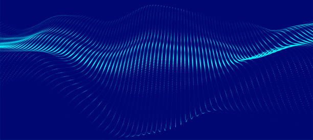 istock Abstract digital particle wave. Futuristic dot wave. Dynamic wave of luminous dots. Futuristic background for presentation design. Technology background vector. Vector illustration 2045072933