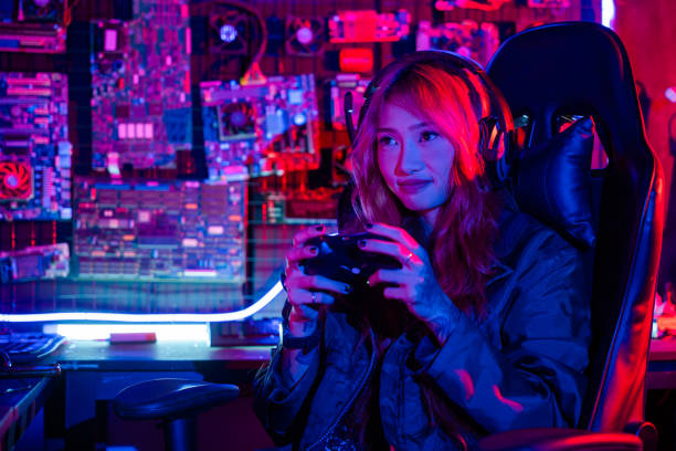 istock Gamer using joystick controller for virtual tournament plays online video game 2045081529
