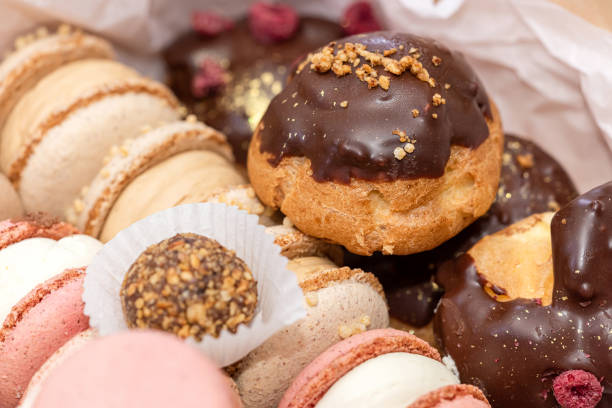 istock Dream french cake - sweet color macaroons macarons 2045109553