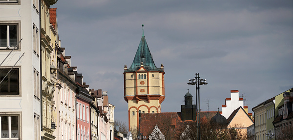 Straubing is a Lower Bavarian town with a well-preserved old town with medieval architecture