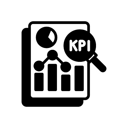 KPI Performance icon in vector. Logotype