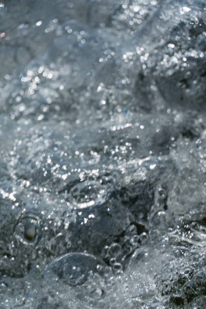 Abstract background with a mass of air bubbles inside water