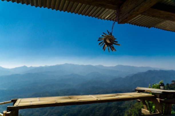 the mountain with sky background