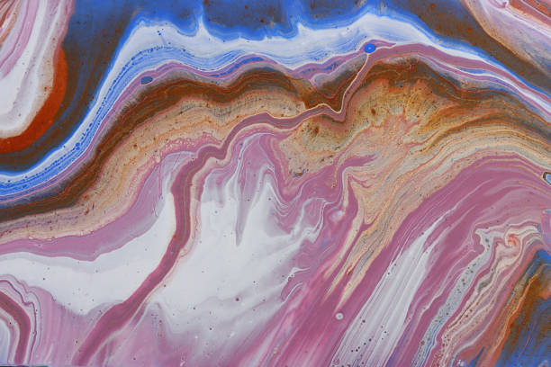 istock art photography of abstract marbleized effect background with pink, blue and white creative colors. Beautiful paint. 2045220959