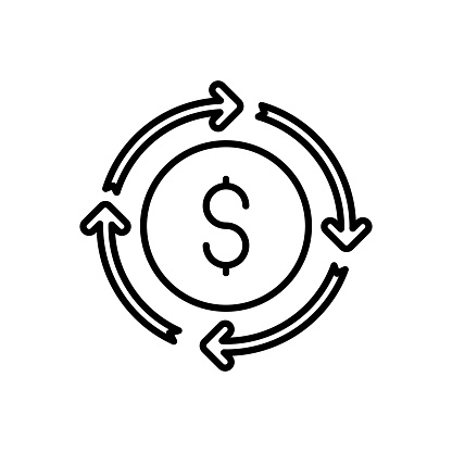 Money Back icon in vector. Logotype