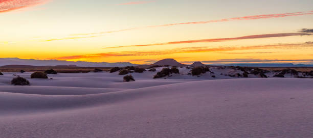 istock White sand during a colorful sunrise. White Sands National Monument 2045348073