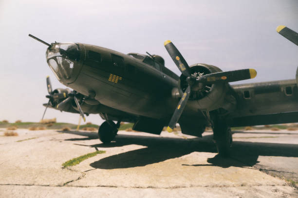 istock Vintage B-17 Bomber Scale Model Photography 2045350191