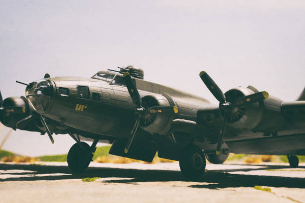 istock Vintage B-17 Bomber Scale Model Photography 2045352836