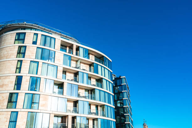 istock Exterior view of modern apartments 2045428572
