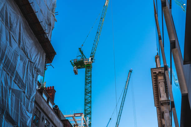 istock Skyscrapers and construction site in London 2045439423