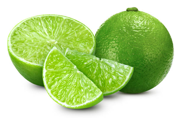 istock Fresh tropical lime isolated on white background 2045460999