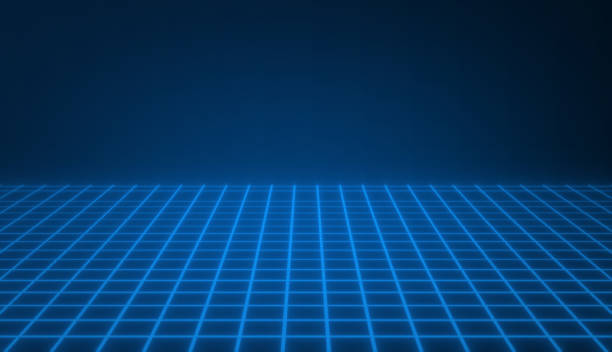 istock Blue Abstract Solar Grid A vibrant blend of technology and design, featuring a textured blue background with a solar-inspired grid pattern, creating a dynamic and energetic visual appeal 2045470488