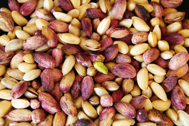 istock Pistachio,Peanuts, wonderful peanut composition for healthy and dietary nutrition.Hazelnut. Green fresh pistachios as texture. Gaziantep,Turkey 2045504717