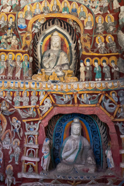 istock Ancient statue of Buddha in a temple 2045517053