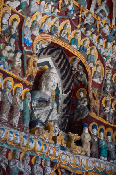 istock Ancient statue of Buddha in a temple 2045518114