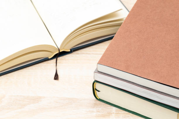 istock Books stacked on the desk. 2045522877