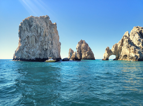 View of a Arch of Cabo San Lucas. Los Cabos, State of Baja California Sur, Mexico.