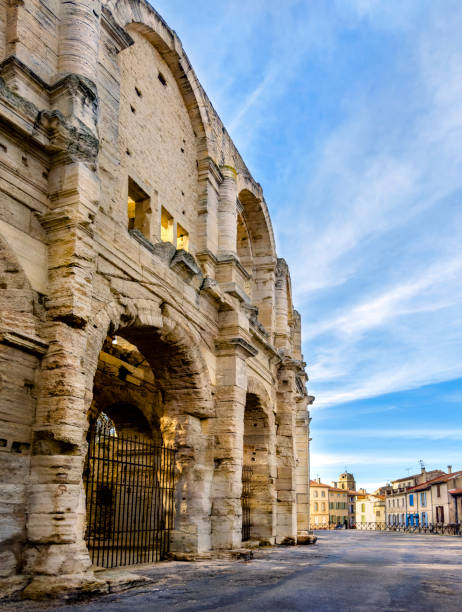 istock Ancient Arles Amphitheater exterior view over sky 2045556912
